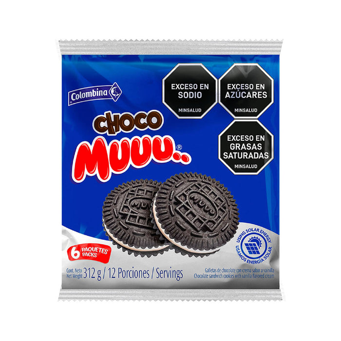 Galleta Colombina Choco Muuu Chocolate / Vainilla X 34G