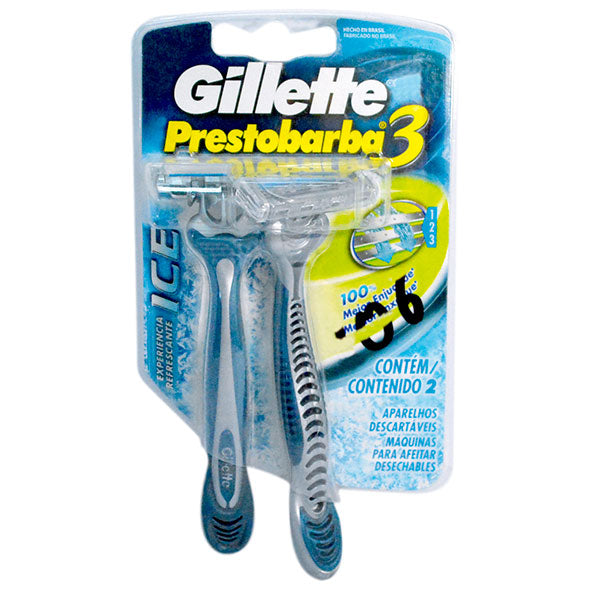 Gillette Prestobarba 3 Ice Y Cool X 2 Unidades