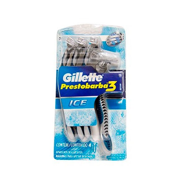 Gillette Prestobarba 3 Ice 4 Unidades X Paquete