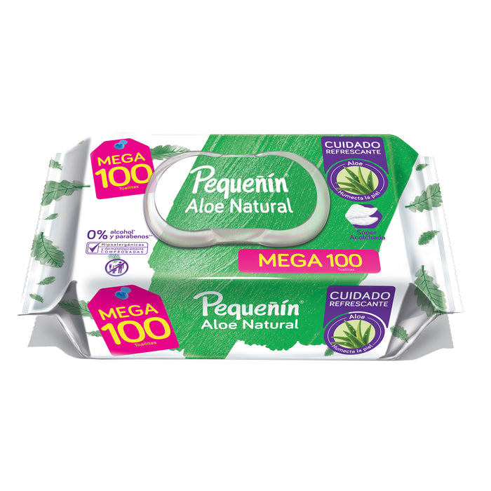 Pequeñin Toallitas Humedas Aloe Vera X 100 Unidades