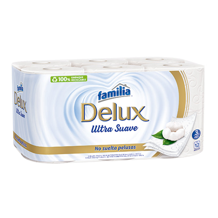 Familia Delux Papel Higienico Th Rollos Ultra Suaves X 12 Unidades