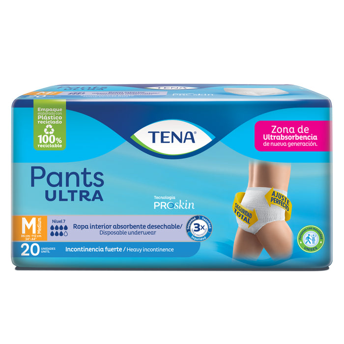Tena Pants Ultra Pañal Talla M Unisex Para Adulto X 20 Unidades