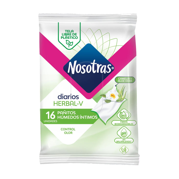 Pañitos Húmedos Nosotras Íntimos X 16 Unidades