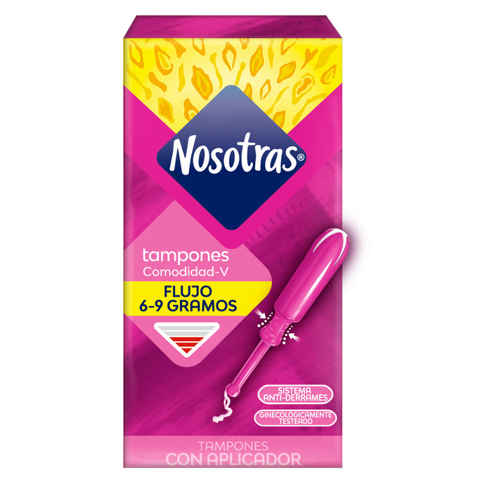 Nosotras Tampon Regular Con Aplicador X 8 Unidades