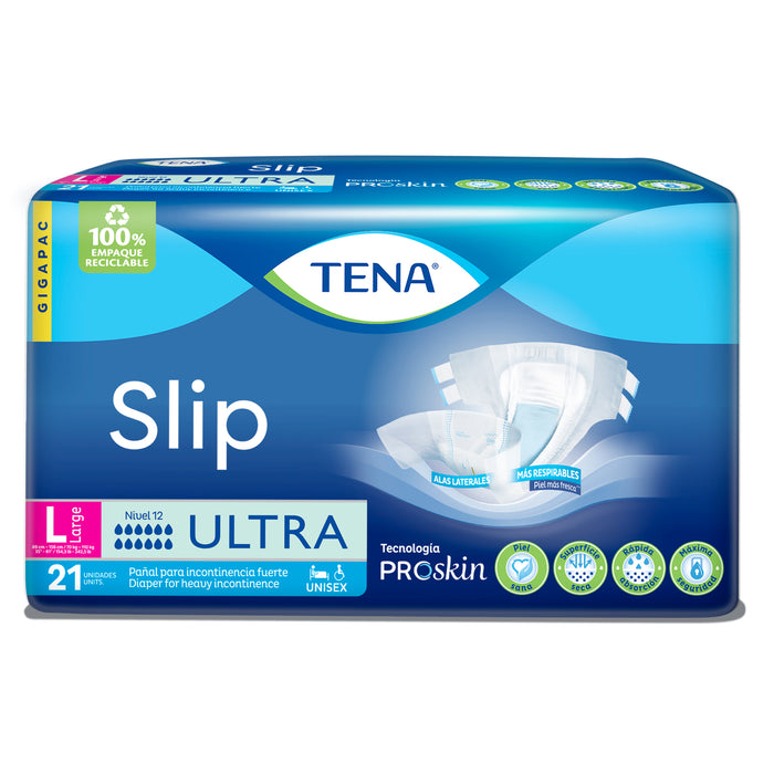 Tena Slip Panal Talla L Unisex Para Adulto X 21 Unidadades