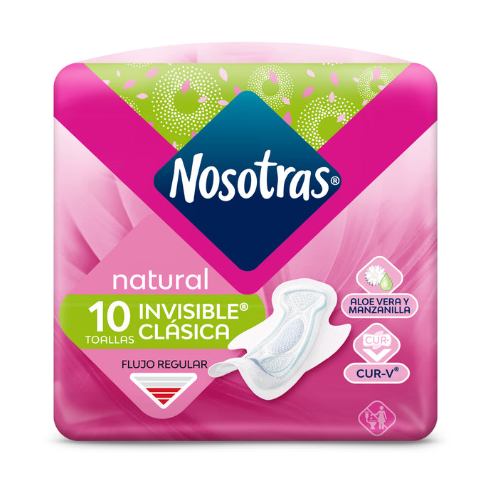 Nosotras Clásica Invisible X 10 Unidades