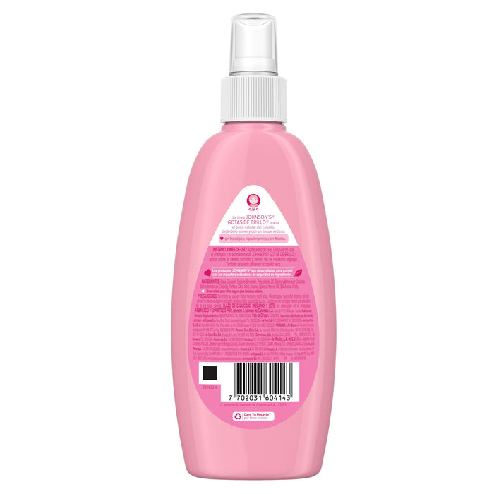 Spray Para Peinar Johnson´S Gotas De Brillo Para Niños X 200Ml