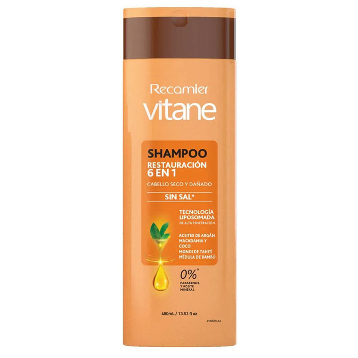 Recamier Vitane Shampoo Restauracion 6 En 1 X 400Ml