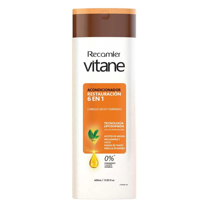 Recamier Vitane Acondicionador Restauracion 6 En 1 X 400Ml