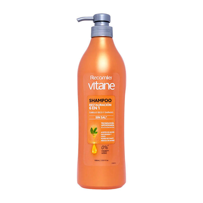 Recamier Vitane Shampoo X 1000Ml Restauracion 6En1