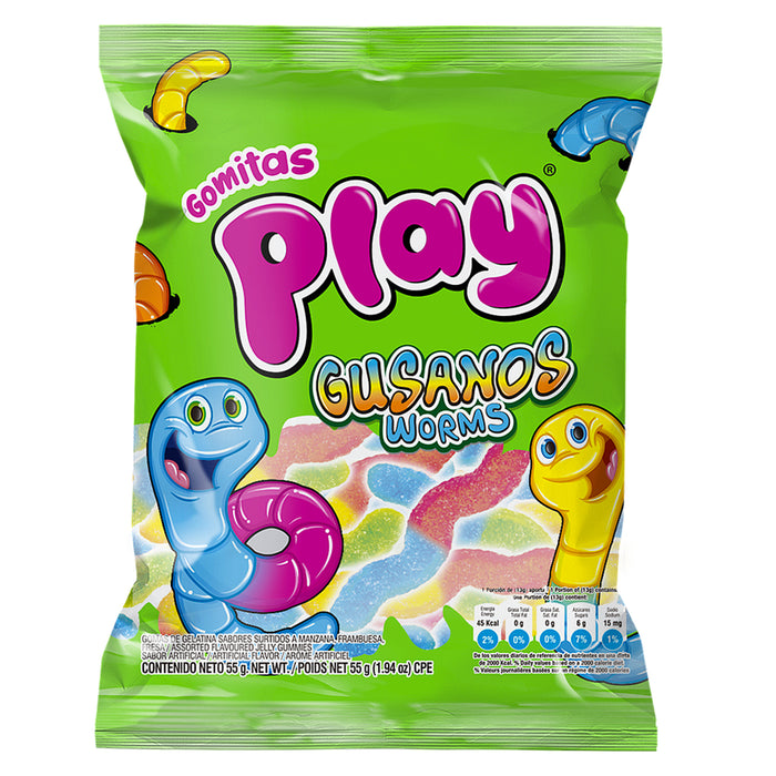 Gomitas Play Gusanos X 55G