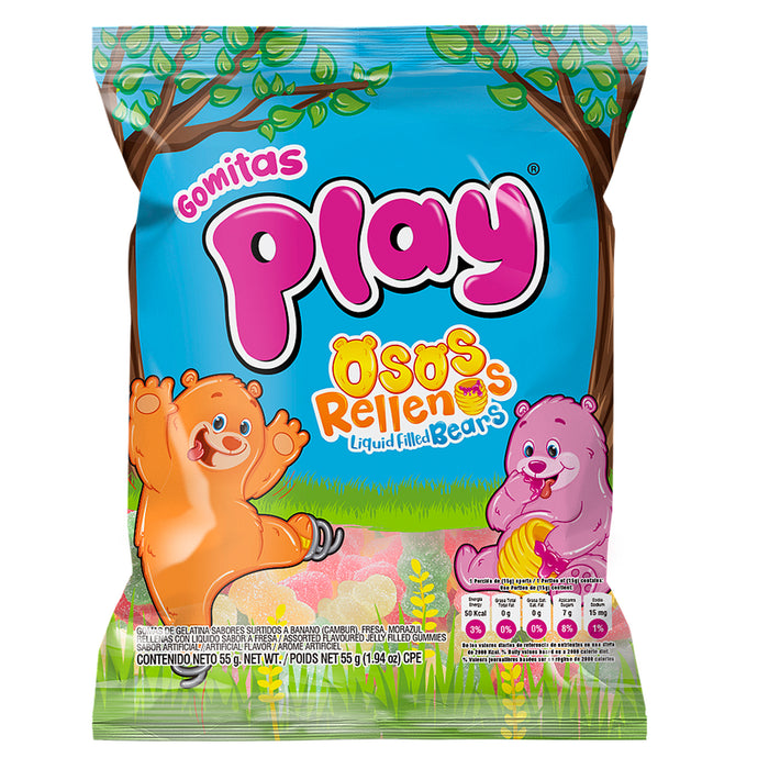 Gomitas Play Osos Rellenos X 55G