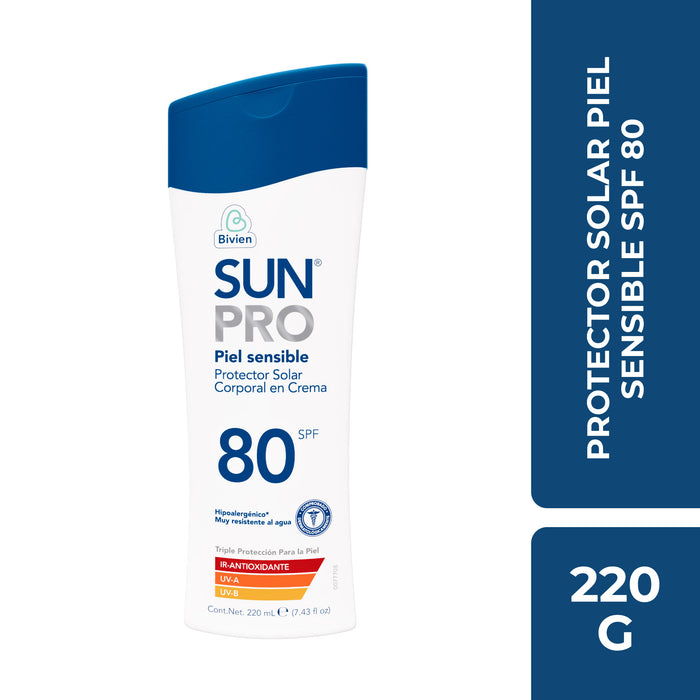 Protector Solar Sunpro Piel Sensible Spf 80 X 220Ml