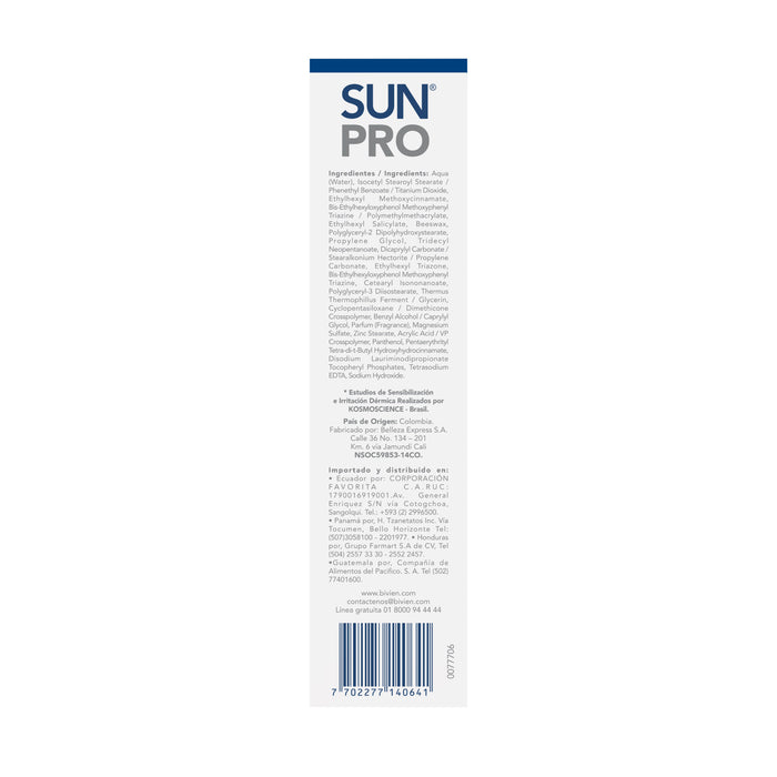 Protector Solar Sunpro Familiar Crema Spf 105 X 120G