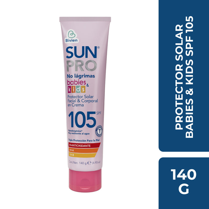 Protector Solar Sunpro Spf 105 Babies Y Kids X 140G