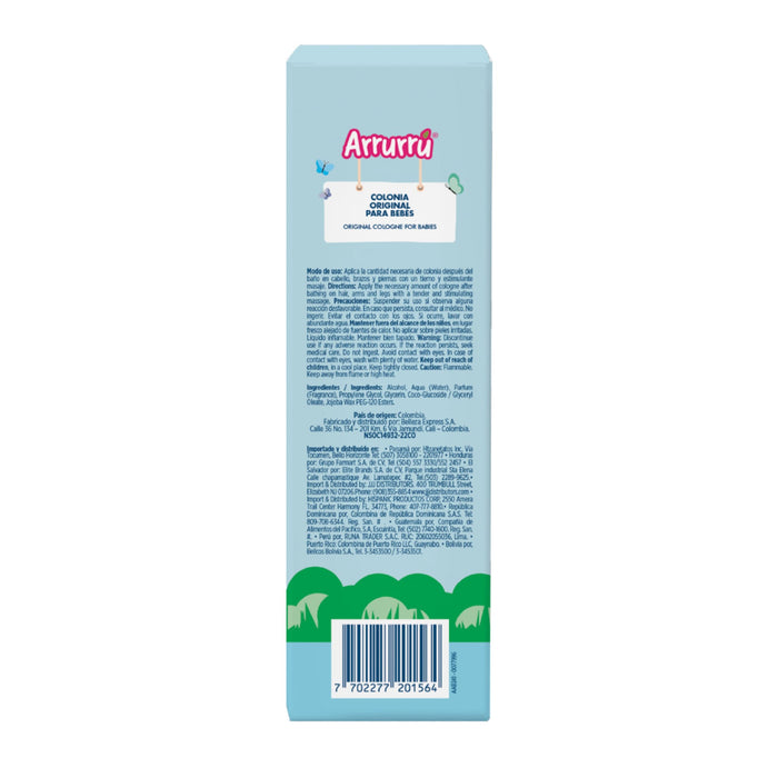 Colonia Infantil Arrurru Original Azul X 220Ml