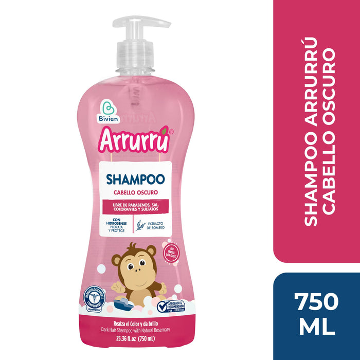 Shampoo Arrurrú Cabello Oscuro X 750 Ml