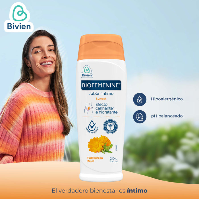 Jabón Íntimo Biofemenine Caléndula Mujer X 210G