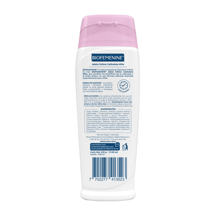 Jabón Íntimo Biofemenine Niña Caléndula X 210G