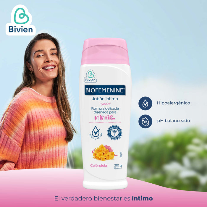 Jabón Íntimo Biofemenine Niña Caléndula X 210G