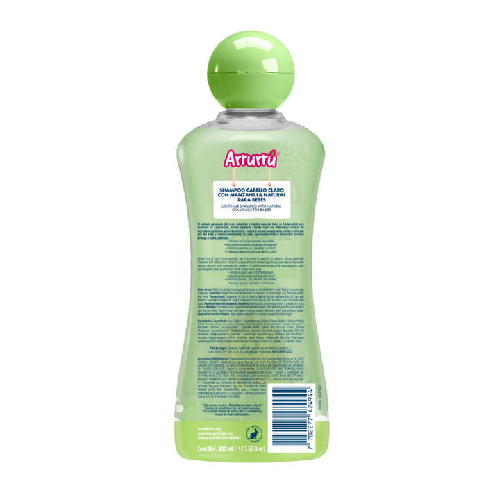 Shampoo Arrurrú Cabello Claro X 400 Ml