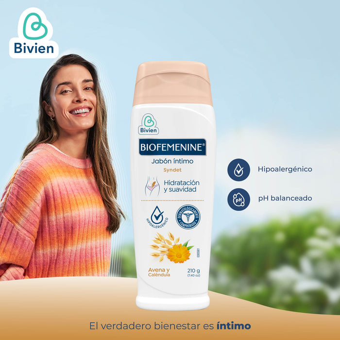 Jabón Íntimo Biofemenine Avena Y Caléndula X 210G