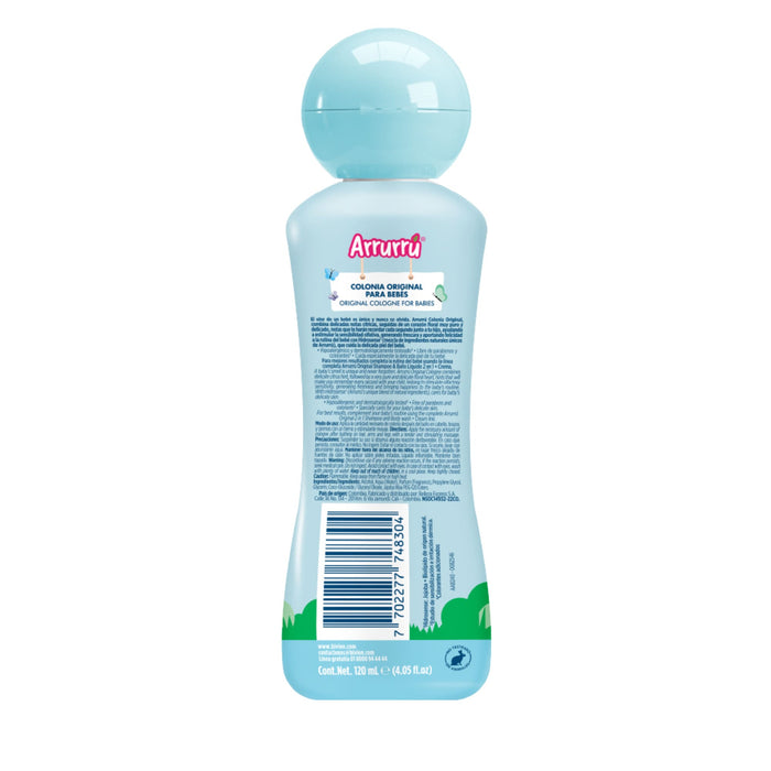 Colonia Infantil Arrurru Original Azul X 120Ml
