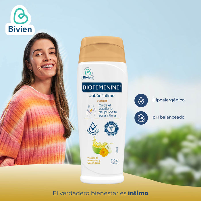Jabón Íntimo Biofemenine Vinagre Y Caléndula X 210G