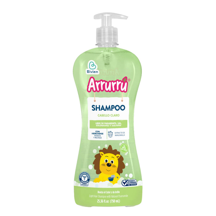 Shampoo Arrurrú Cabello Claro X 750 Ml