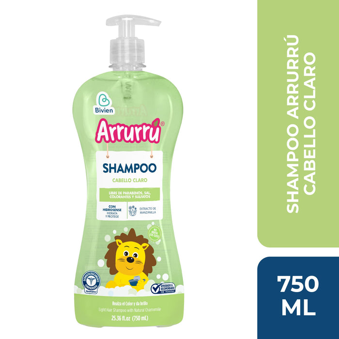 Shampoo Arrurrú Cabello Claro X 750 Ml