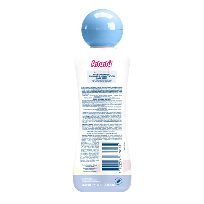 Crema Infantil Arrurru Suavidad Y Humectación X 220Ml