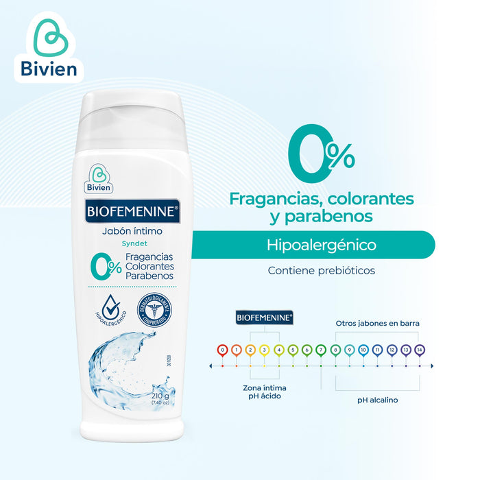 Jabón Íntimo Biofemenine Hipoalergénico X 210G