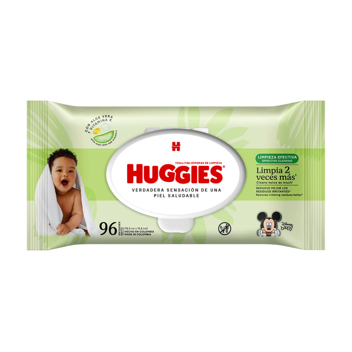 Toallitas Húmedas Huggies Limpieza Efectiva X 96 Unidades