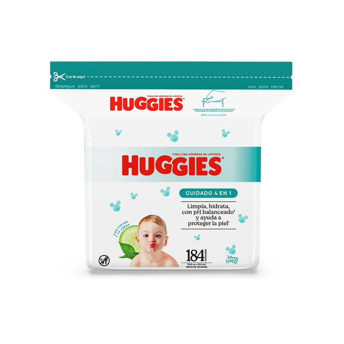 Toallitas Húmedas Cuidado 4En1 Huggies X 184 Unidades