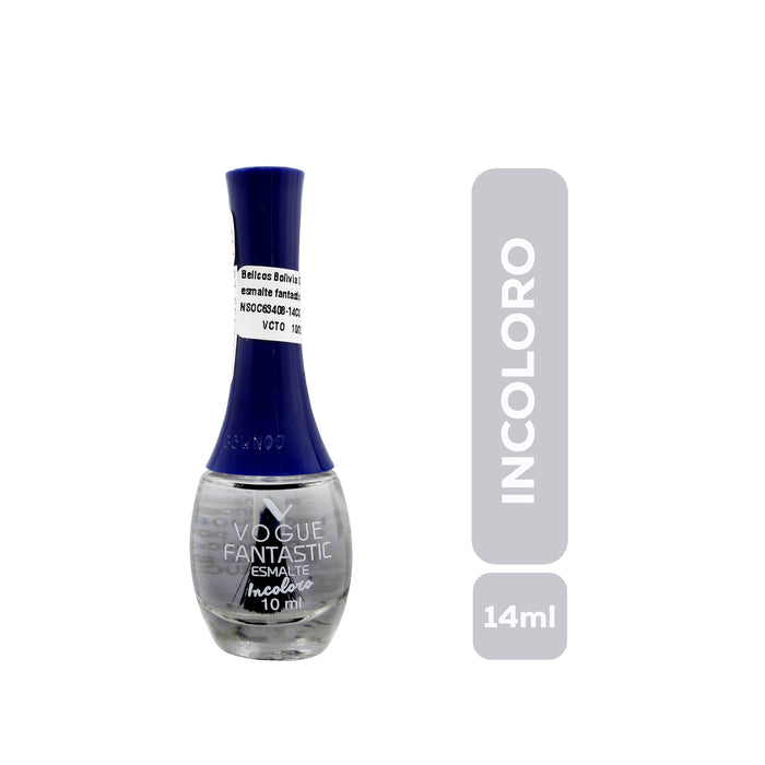Esmalte Vogue Fantastic Incoloro 01 Ren X 10Ml