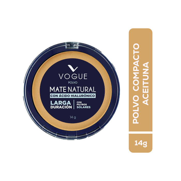 Polvo Vogue Compacto Natural Aceituna X 14G
