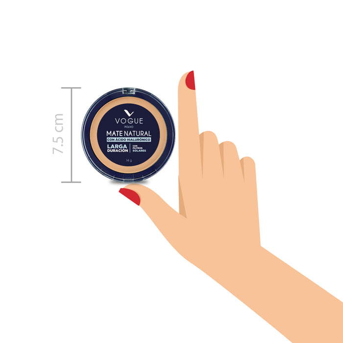 Polvo Compacto Vogue Natural Canela X 14G