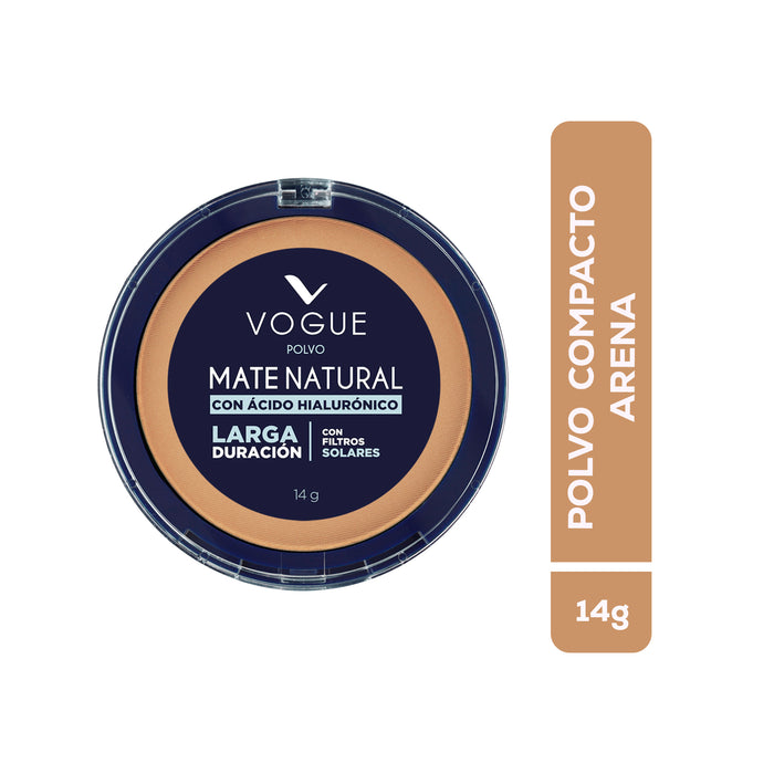 Polvo Vogue Compacto Natural Arena X 14G
