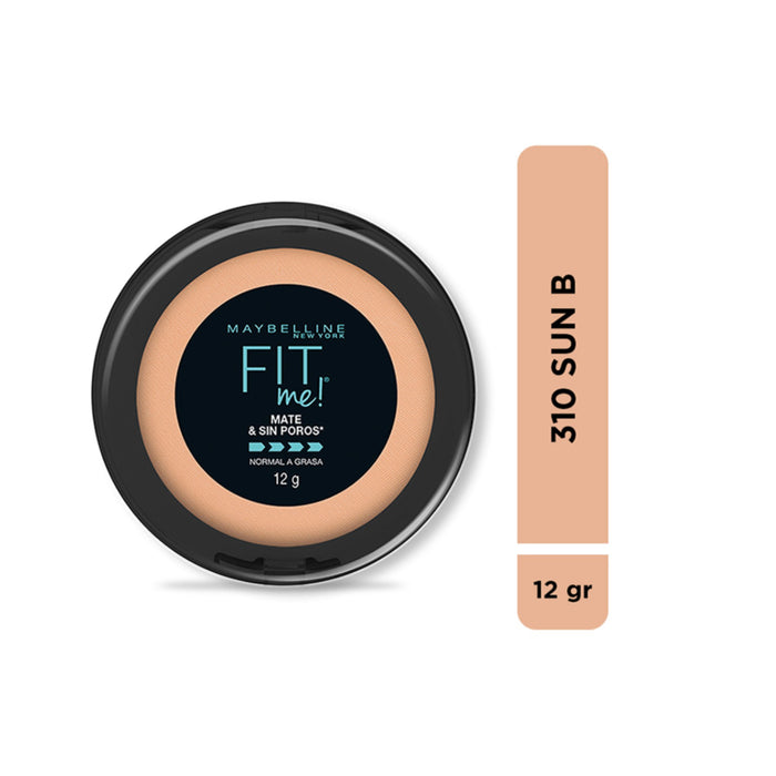 Polvo Maybelline Fit Me - Tono 310 Sun Beige X 12G