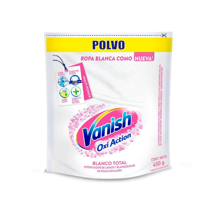 Quitamanchas Vanish Oxi Action Polvo Blanco Total X 450G