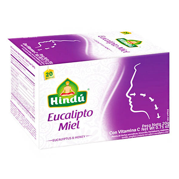 Hindu Te De Eucalipto Y Miel X 20 Unidades