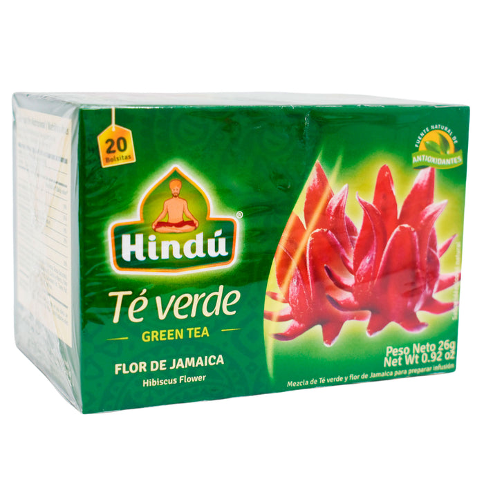 Té Hindú Verde Flor De Jamaica X 20 Unidades