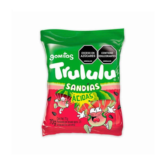 Gomitas Acidas Trululu Sandias Sabor Frutal X 70G