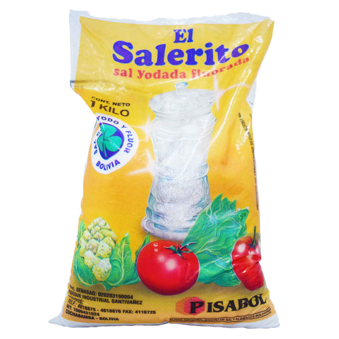 El Salerito Sal Yodada Fluorada X 1Kg