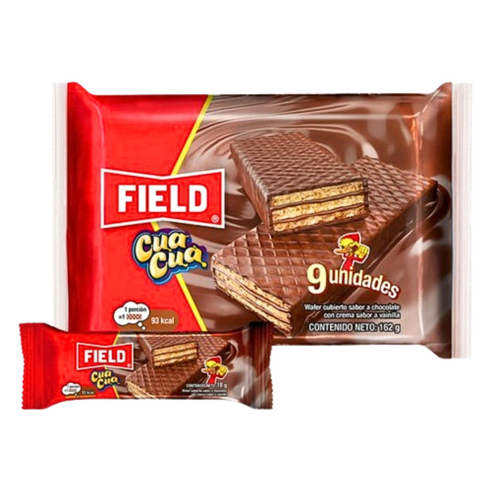 Galleta Field Cua Cua Wafer Chocolate Vainilla X 18G