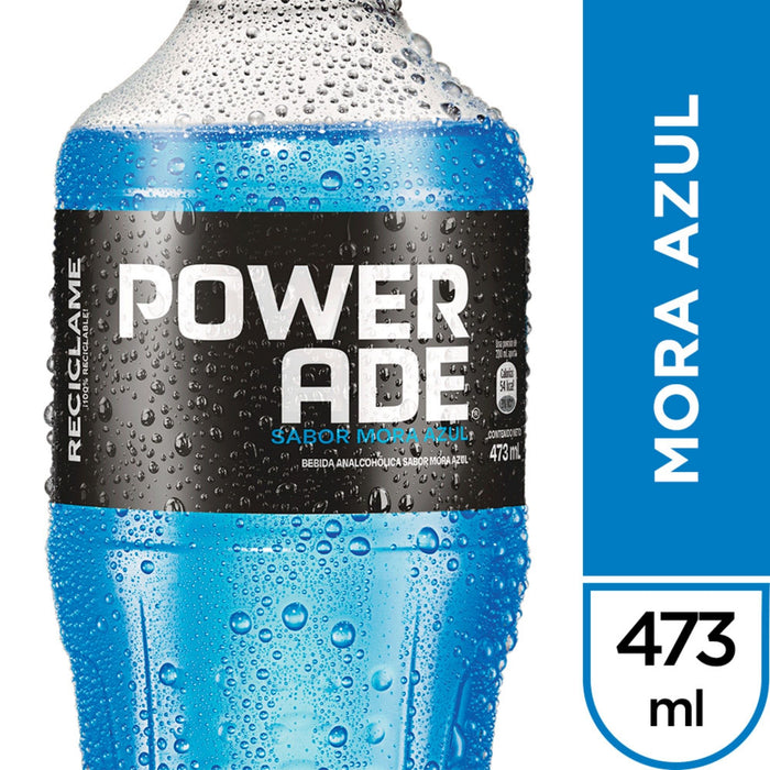 Powerade Sabor A Mora Azul X 473Ml