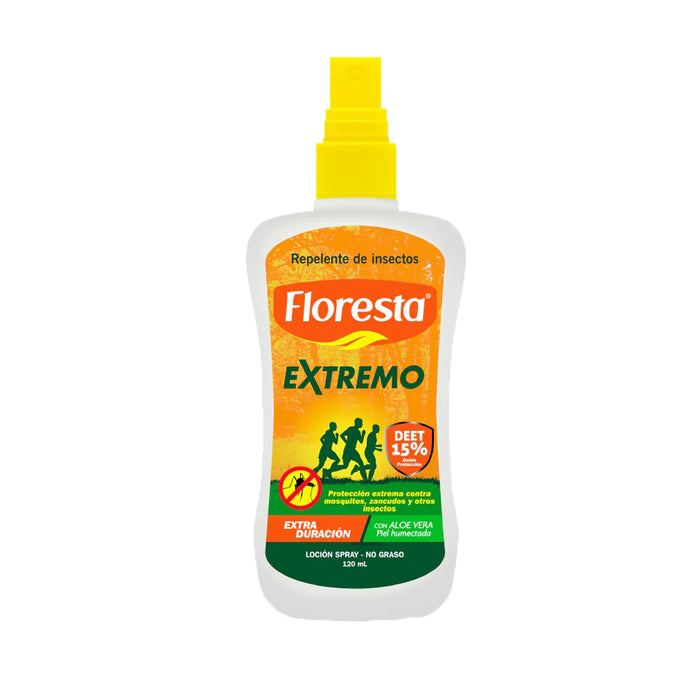 Repelente Floresta Deet 15% Locion En Spray Extremo X 120Ml