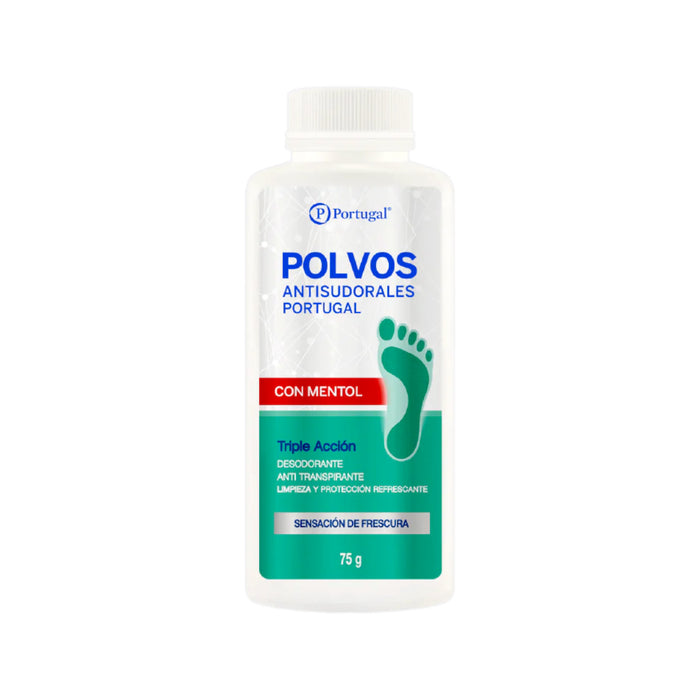 Polvos Antisudorales Portugal Con Mentol X 75G
