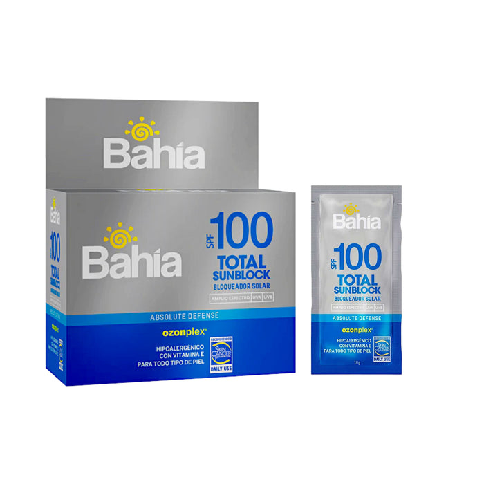 Bloqueador Solar Bahia Sunblock Spf 100 X Sobre
