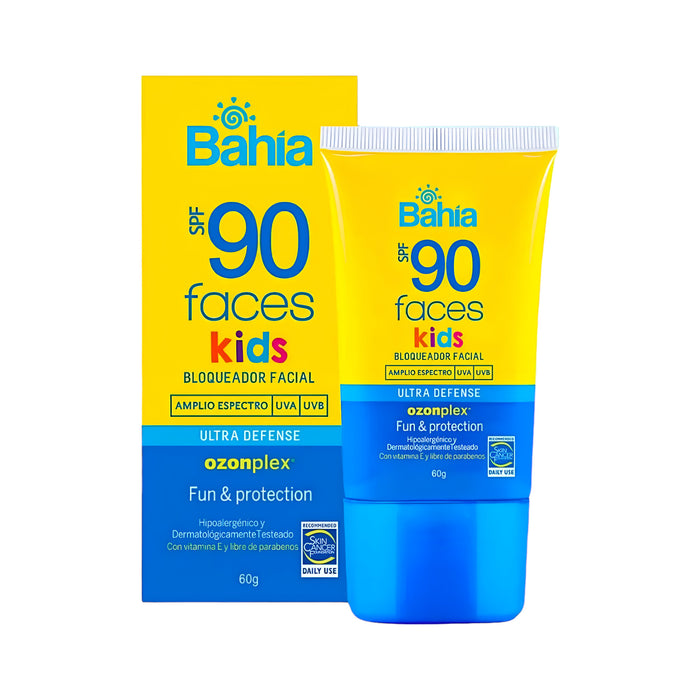 Bloqueador Facial Bahia Kids Faces Spf90 X 60G